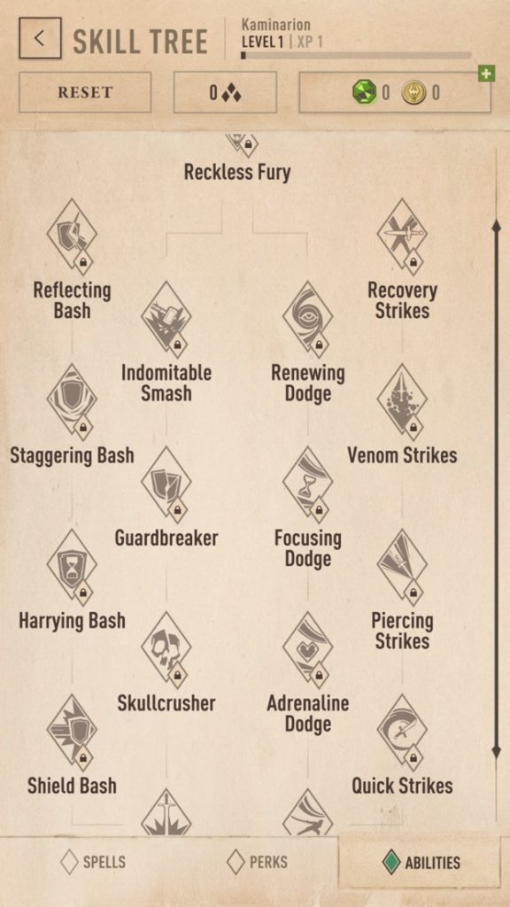 blades abilities